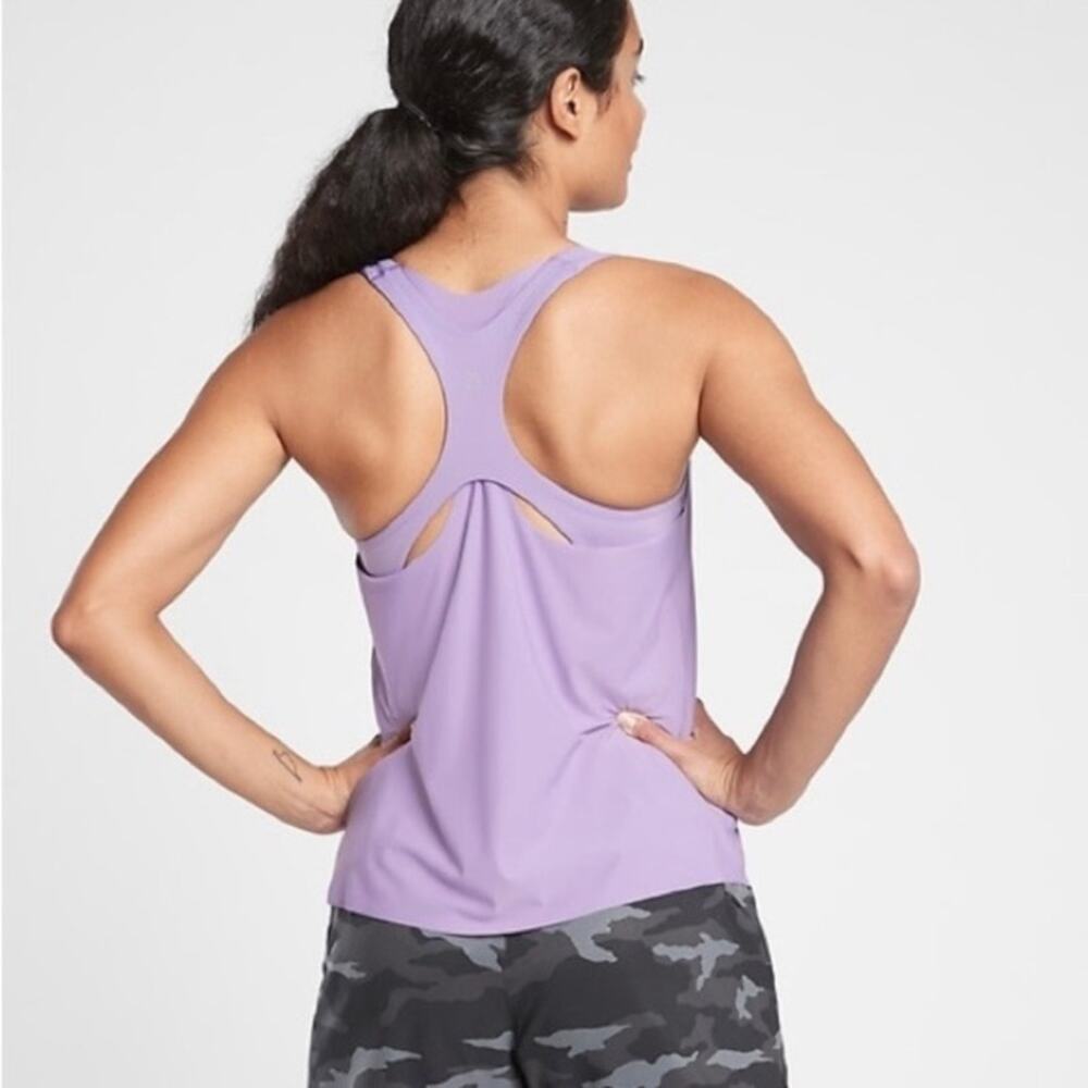 Athleta  Sz S Periwinkle Ultimate 2-in-1 Support Tank Top With Fused Sports Bra